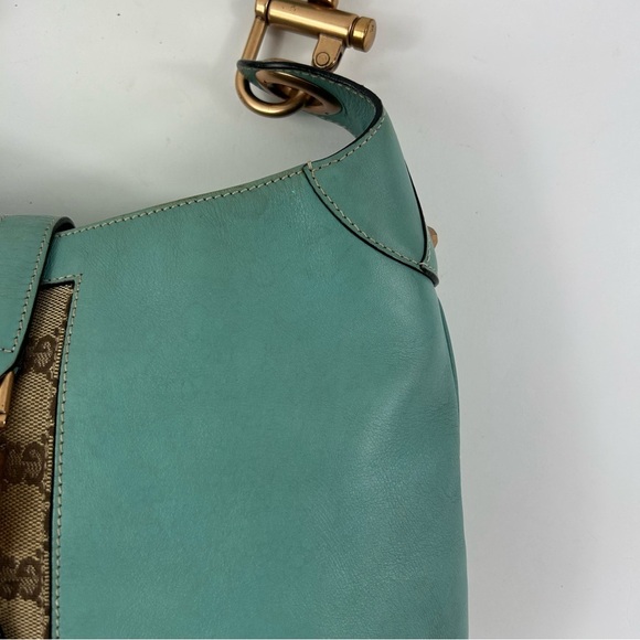 GUCCI Jackie GG Canvas Shoulder Bag Blue - Picture 12 of 12